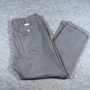 Vineyard Vines Pants Mens 38x30 Gray Chino Flat Front Casual Straight Leg